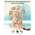 thumbnail image 1 of Maqueta de coche de madera de bricolaje | Juego de rompecabezas mecánico para pintar | Juguete de construcción de ingeniería STEM | Madera natural segura | No se necesitan herramientas | Pintura de, 1 of 8