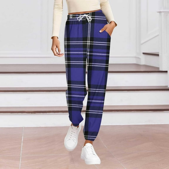 Vetsdori Womens Pockets Pajamas Pants Holiday Pj Bottoms Fitness Sleepwear Jogger Striped Lounge Pants for Women Elastic Waist