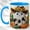 Blue, variant on Cowboy Ghost Coffee Mug, Western Pumpkin Mug, Ceramic 11 oz
