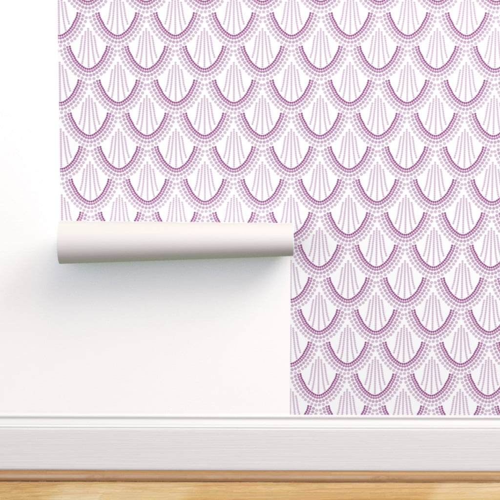 WallsByMe Peel and Stick Purple Damask Basic Fabric Removable Wallpaper   Amazing Wallpaper You Can Buy on Amazon  POPSUGAR Home Photo 14