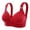 Red, variant on Women's No Side Effects Underarm-Smoothing Comfort Wireless Lightly Lined T-Shirt Bra(Black,44)
