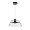 thumbnail image 3 of Nuvo Lighting Edmond 17 Inch LED Pendant Matte Black with Clear Glass - Matte Black, 3 of 5