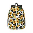 thumbnail image 1 of Disketp Cute Cow Print Sunflower C Mochila Escolar de 15 Pulgadas, Mochila Ligera para Estudiantes, Viajes y Trabajo, Cómoda y Resistente para el Uso Diario, 1 of 6