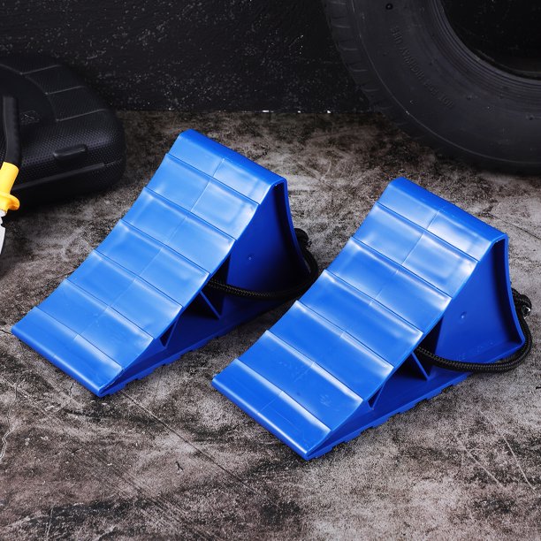 Lot De 2 Cales De Roue En Plastique ABS Pour Voiture, Remorque Et Caravane