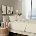 thumbnail image 3 of Aireolux 800 Thread Count 100% Cotton Supima, Wrinkle Resistant, Soft & Cozy, Sateen Sheet Set Queen Ivory, 3 of 9