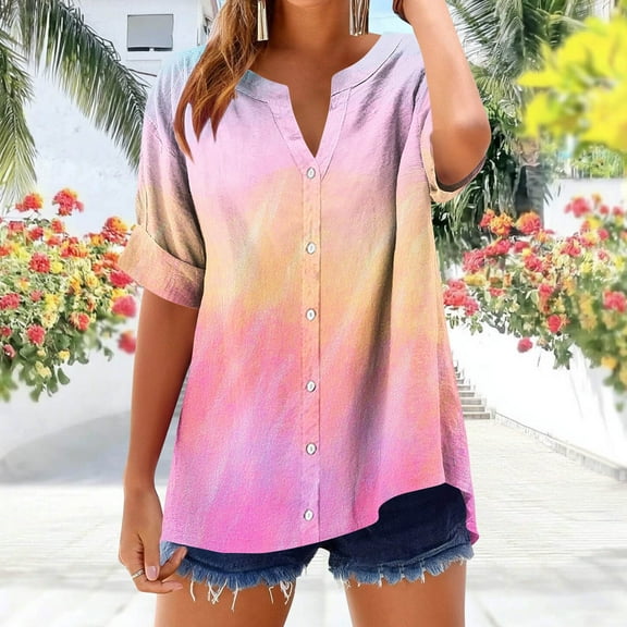 Womens Summer Tee Shirts White Short Sleeve Tee Shirt Women Womens T Shirts Loose Fit Cheap Tie Dye Top Oversized Tops