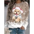 thumbnail image 1 of Sudaderas con capucha navideñas con estampado 3D de muñeco de nieve para mujer, Y2k Sudadera con capucha de manga larga, jerséis de gran tamaño, Tops, ropa para mujer, 1 of 5
