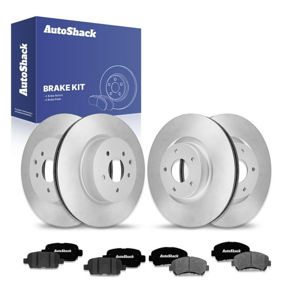 AutoShack Front Vented & Rear Vented Brake Rotors   Ceramic Pads 12-PC Brake Kit Replacement for 2009-2014 Nissan Maxima 2016-2020 Nissan Maxima