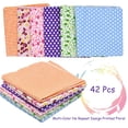 thumbnail image 3 of Cuadrados de tela HDST-HOME 42 piezas 25 x 25 cm de algodón floral, 3 of 7