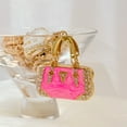 thumbnail image 5 of Wrapables Stylish Crystal Rhinestone Handbag Shaped Purse Charm Keychain, Pink, 5 of 6