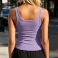 thumbnail image 6 of HongQid Sports Workout Tank Tops for Women with Built-in Shelf Bra Scoop Neck U-Back Crop Top Active Athletic Sleeveless Gym Yoga Tops S, 6 of 6