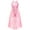 Pink, variant on Alvivi Kids Girls Sparkly Sequin Jumpsuit Party Dress Overlay Skirt Romper