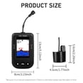 thumbnail image 4 of AMERTEER Portable Fish Finder Water Depth Temperature Fishfinder with Wire Sonar Sensor Transducer for Fishing Black, 4 of 6