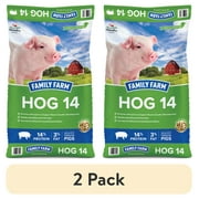(2 pack) Family Farm Hog 14 | Complete Feed for Growing & Finishing Pigs |40 lb