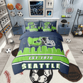 thumbnail image 2 of Erosebridal American Football City Bed in a Bag King size, Eat Sleep Bed Set, Soccer Lover Reversible Comforter Sets, Lightweight Room Decoration, 7pcs, 2 of 6