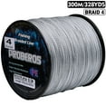 thumbnail image 1 of PROBEROS New 300M PE Braided Fishing Line Multicolor Multifilament Super Strong Fishing Line 6LB-80LB Applicable to Main Line Gray 0.40mm-60lb, 1 of 6