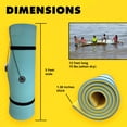thumbnail image 6 of Open Box Lagoon Lounge 5 x 12 Ft Family Lake or Pool Floating Lounge Mat, Teal, 6 of 9