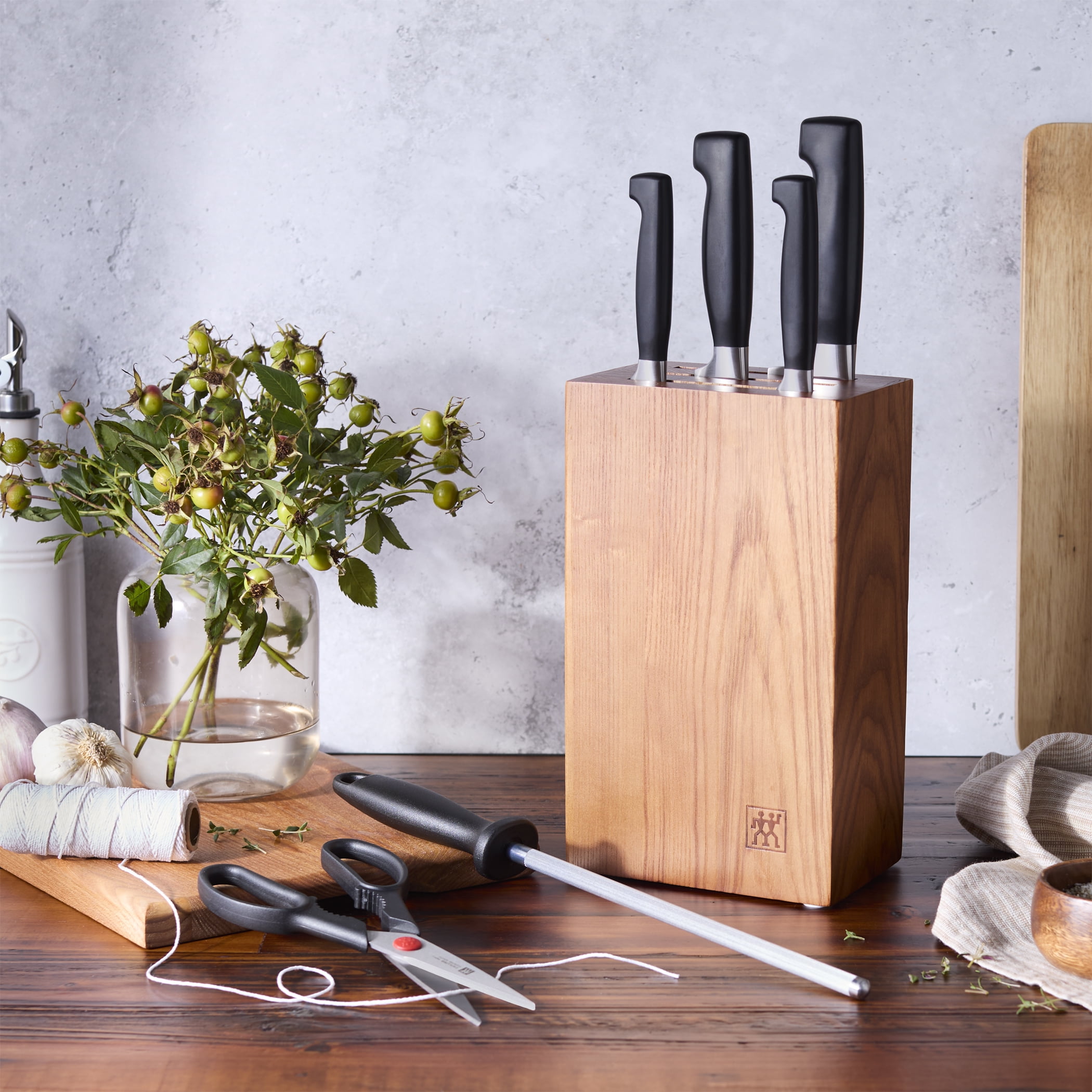 ZWILLING Four Star 7-pc Upright Knife Block set - Ash