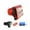 Red, variant on Square Push Button Illuminated 12V LED Lamp Built-in Microswitch