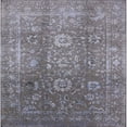 thumbnail image 1 of Ahgly Company Indoor Square Mid-Century Modern Cloudy Gray Oriental Area Rugs, 6' Square, 1 of 6
