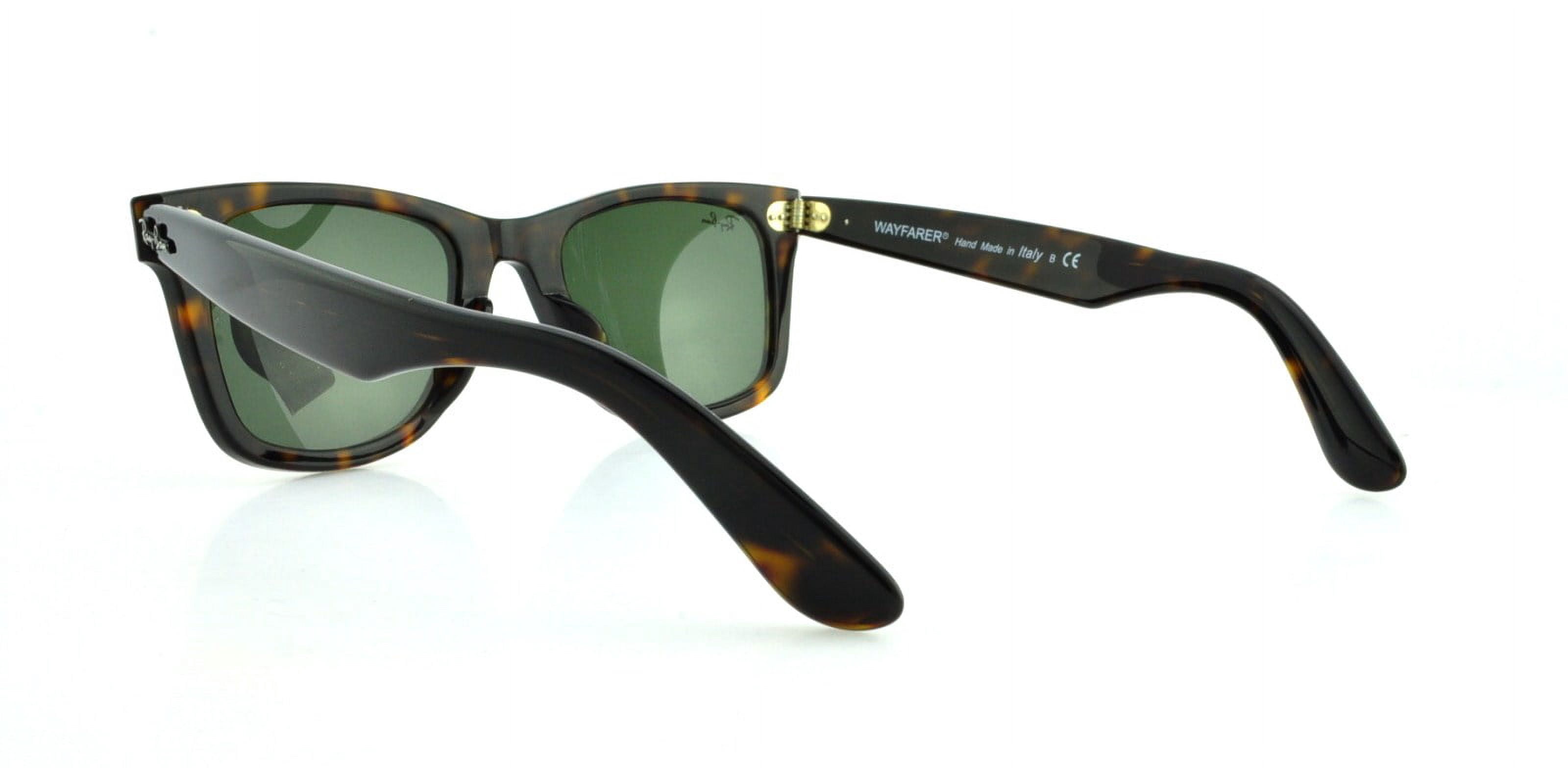 Ray Ban RB 2140-F Wayfarer 901-S - Matte Black/Green by Ray Ban Ray Ban RB 2140-F Wayfarer 901-S - Matte Black/Green by Ray Ban
