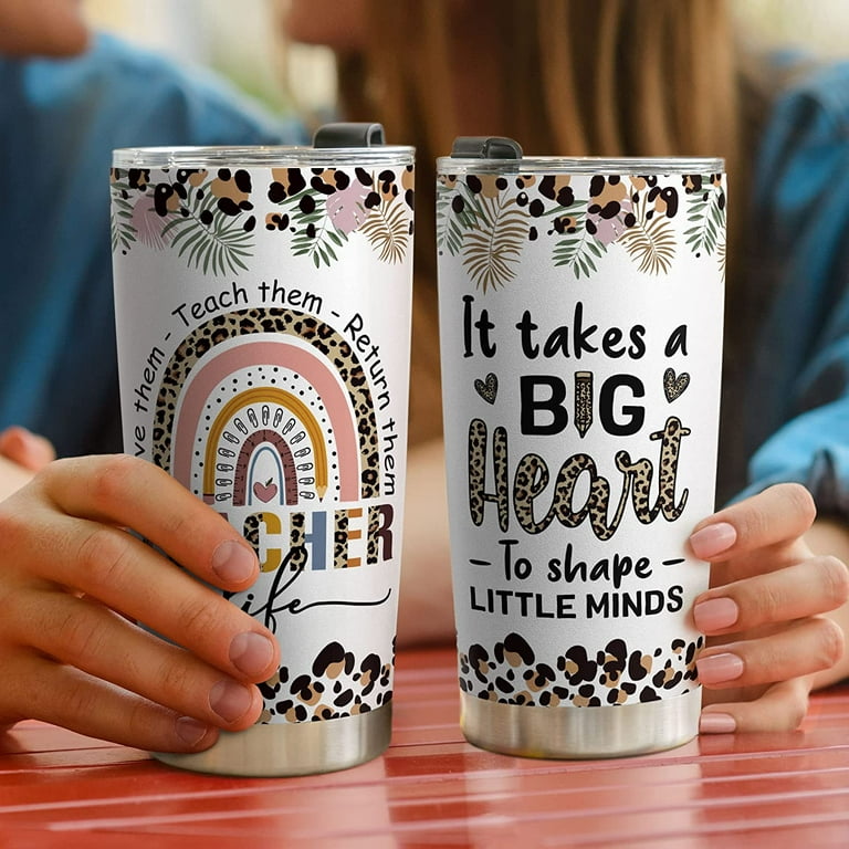 Teacher Appreciation Tumbler Glasses, School Gift Ideas