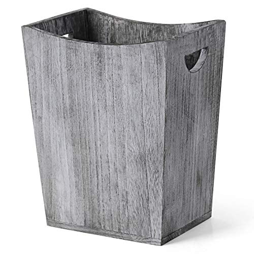 Garbage Container Bin Recycling, Country Style Wooden Trash Bins