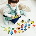 thumbnail image 3 of 24 PCS FIGURAS DE PESCO TOMAS TOMOS TOYS APRENDIZAJE Juguetes educativos para niños niños pequeños, 3 of 7