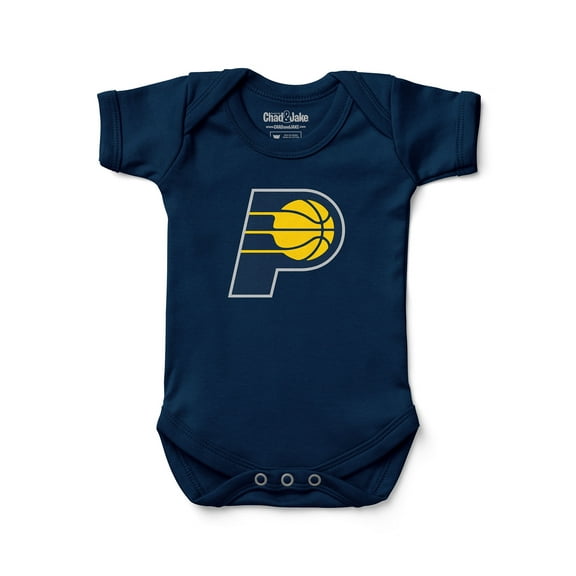 Newborn & Infant Chad & Jake Navy Indiana Pacers Primary Logo Bodysuit