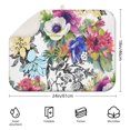 thumbnail image 2 of Microfibre Drying Mat for Kitchen Pioneer Dish Drying Drainer Mat Absorbent Colorful Floral Drying Mat Washing Up for Glass, Plate & Cup 18inch X 24inch, 2 of 5