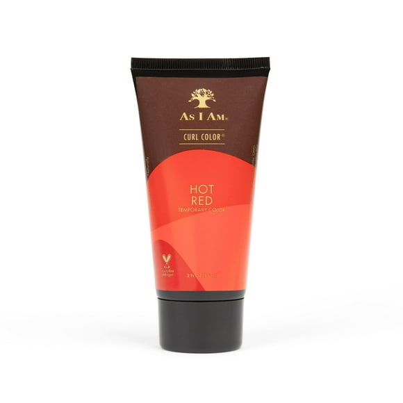 As I Am Curl Color - Rouge Vif - 3 Onces - Gel Colorant et Recourbant - Couleur Temporaire - Tenue Moyenne - Vegan et Sans Cruauté
