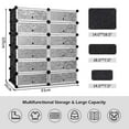 thumbnail image 2 of Costway 12 Cubic Portable Shoe Rack Shelf Cabinet Storage Closet Organizer, 2 of 10