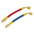 thumbnail image 4 of 2Pcs R134A to R12 Air Conditioning Adapter Brass Female Thread Connector, High Pressure  with Rubber Hose, Easy to Connect for Air Conditioner Use, 4 of 8