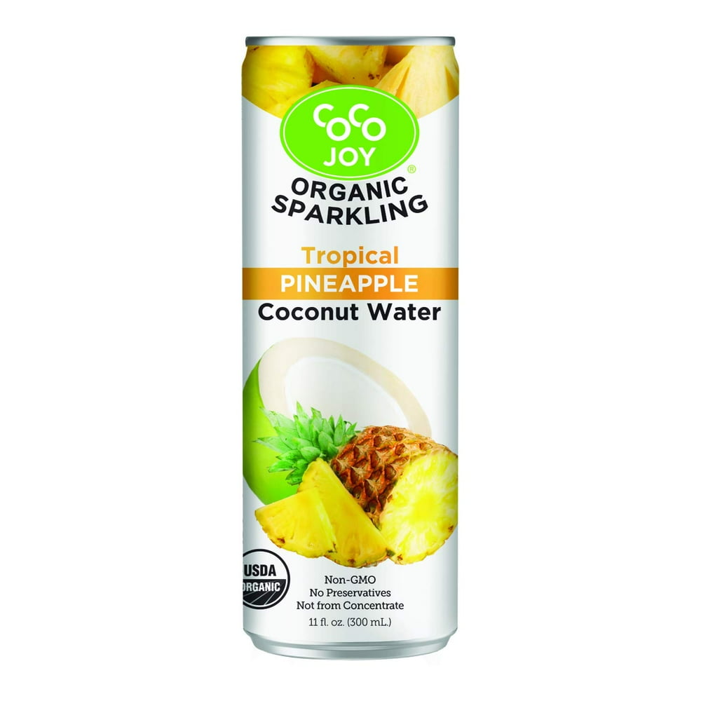 100 Organic Premium Sparkling Coco Joy Coconut Water 11 Fl oz Can