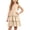 #A02-Beige, variant on Girls Beach Dress Casual Tie Shoulder Adjustable Spaghetti Strap Midi Dresses Ruched Smocked Back Tiered Cami Dress Girls Cute A-Line Flowy Summer Girls Boho Dress