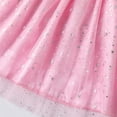thumbnail image 5 of PatPat Girls Wedding Dress Ribbed Flutter Sleeve Mesh Dress Size 5-12, 5 of 6