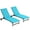 Blue, variant on Barara King Patio Lounge Chair,Reclining Outdoor Chaise Lounger,2 Piece Outdoor Chaise Lounge Chairs with Wheels, 5 Level Adjustable Backrest, Blue