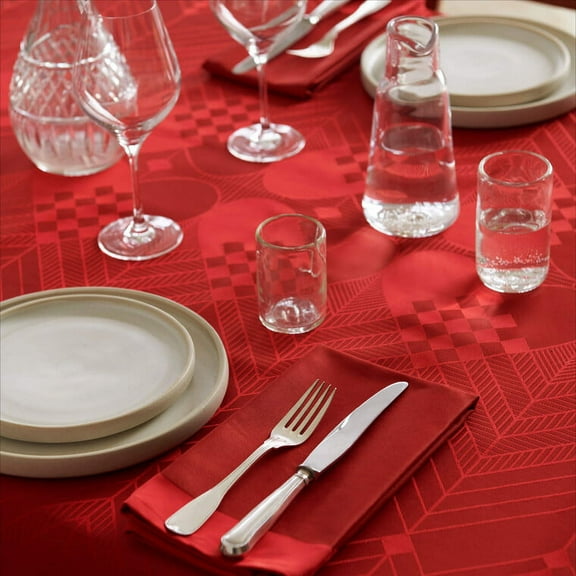 Christmas Tablecloth Deep Red