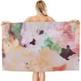 thumbnail image 2 of Splash Abstract  Marble Large Beach Towel - Plush Thick Cotton Pool Towel, Adult Beach Towels, 2 of 16