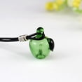 thumbnail image 3 of Botella hecha a mano Jinwen Joyas de cristal multicolor 25x17mm Colgante Collar Strectch verde Collar pendiente, 3 of 6