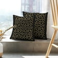 thumbnail image 6 of LALILO Throw Pillow Covers Lattice Gold Abstraction Art Black Cushion Cover 18" x 18", 2 Pack, 6 of 6