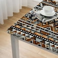 thumbnail image 4 of HAOXIT , Horizontal Pattern Print, Dining Room Kitchen Rectangular Table Cover 60''x60'', 4 of 7