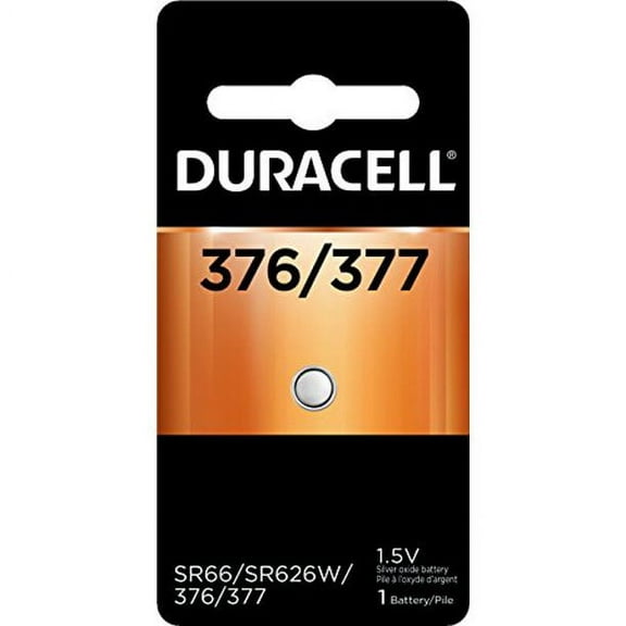 Duracell Silver Oxide Battery Watch/Electronic 1.5 Volt 377 1 Each (Pack of 7)