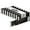 Black, variant on Rapturous Adjustable Drawer Divider, 4” Tall, Extends 11” - 17”, 8 Pack, Black