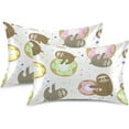thumbnail image 2 of GZHJMY Sloth Satin Pillowcase, Soft Breathable Silk Pillow Case with Envelope Closure for Hair and Skin, Queen Size 30 x 20 Inch Home Decor, 2 of 7