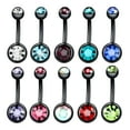 thumbnail image 2 of DESIGNICE 10PCS Belly Button Double Multi Zirconia Stainless Steel 14G Navel Piercing Jewelry, 2 of 4