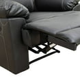 thumbnail image 5 of Modern Leather Reclining Chairs with Overstuffed Arm Lazy Boy Sofa Chair Manual Nursery Recliner ,Black, 5 of 6