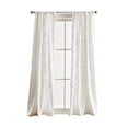 thumbnail image 2 of Peri Home Gates Tufted Chenille Rod Pocket Window Curtain Panel Pair, 84", Winter White, 2 of 5