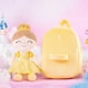 thumbnail image 3 of Gloveleya Mochila para niñas pequeñas Mochilas para niños Juguetes Suaves para niñas Regalos para niñas con muñeca Princesa Bella de Peluche Amarillo 9", 3 of 5