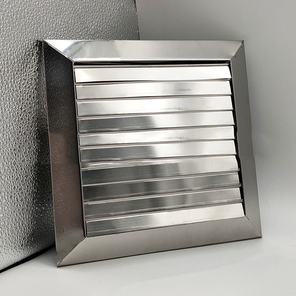 100/150Mm Stainless Steel Movable Square Vents External Wall Rain Cap